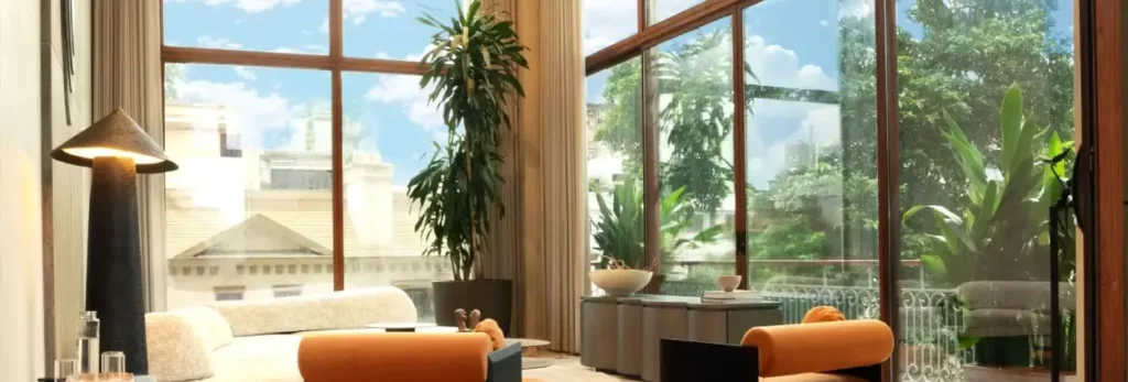 triple-glazed windows